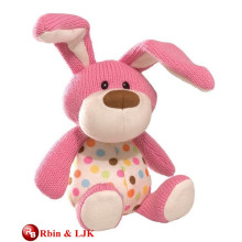 OEM design pink rabbit soft toy